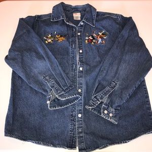 Vintage Disney Denim Shirt Size Medium